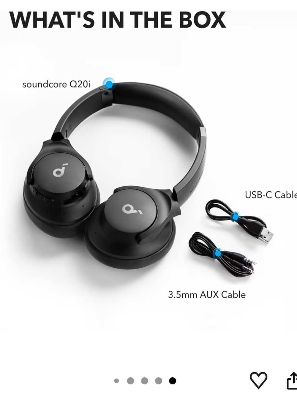 New in Box Soundcore by Anker Q20i wireless noise cancelling headphones - Picture 7 of 9